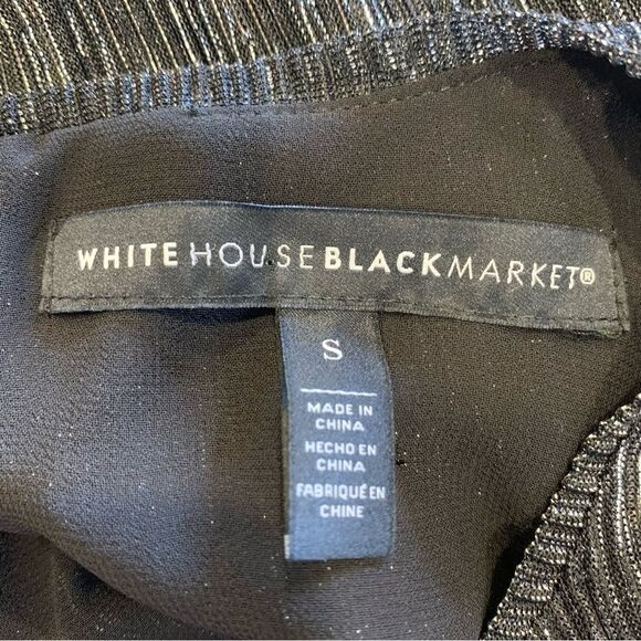 White House Black Market Shimmer Blouson Dress Size Small - Picture 10 of 13